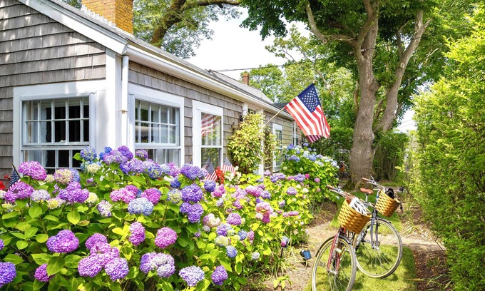 Nantucket Town House | Walk to Town from Beautiful Cottage w/Guest House & A/C 3bed/3bath!