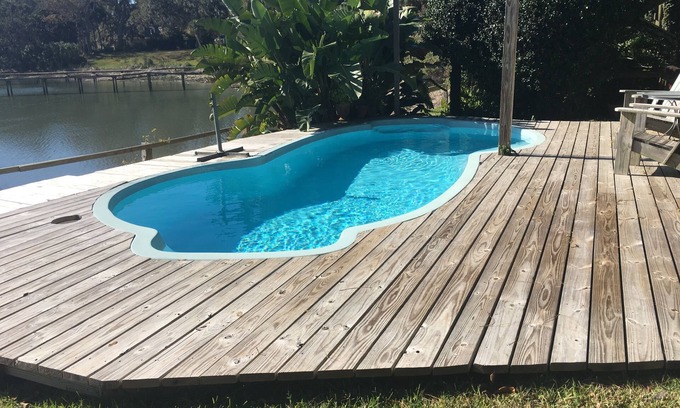 Savannah House | Waterfront Home - With Secluded Private Pool On Beautiful Half Moon River