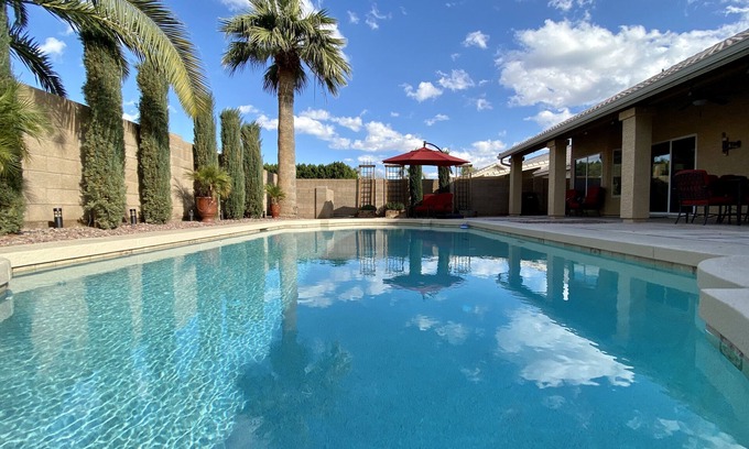 Chandler House | Your perfect AZ getaway with putting green and optional HEATED private pool!