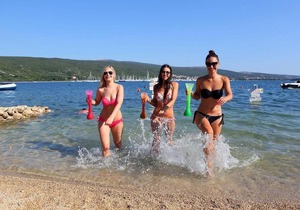 Studio flat with terrace and sea view Kornić, Krk (AS-415-a)