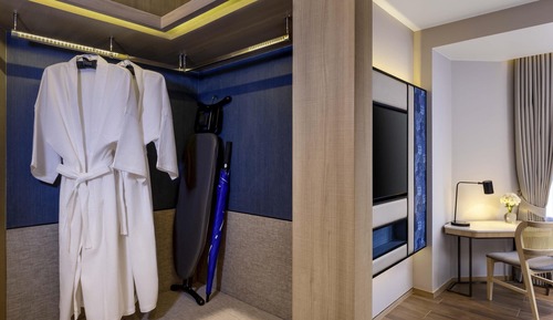 Deluxe Room, Lounge Access, 1 king bed with Bath tub