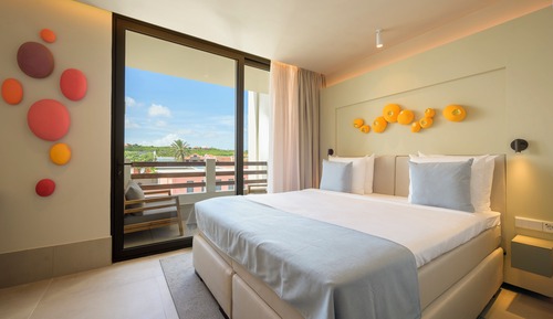 Double Room, Balcony, City View