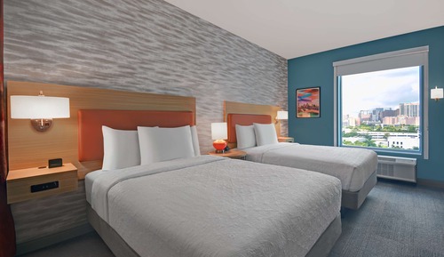 Studio, 2 Queen Beds, Accessible, Bathtub