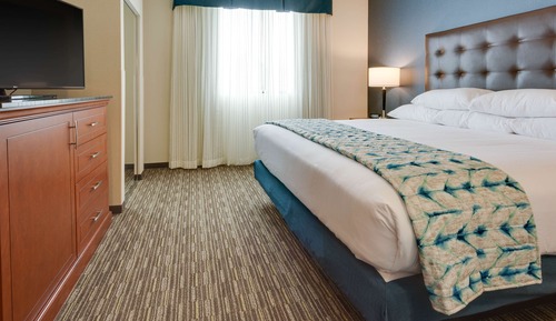 Suite, 1 King Bed, Accessible, Refrigerator & Microwave (2 Rooms, Board Room Table, Roll in)