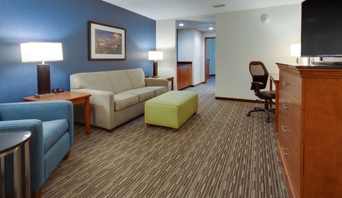Suite, 1 King Bed with Sofa bed, Accessible, Refrigerator & Microwave (2 Rooms, Tub)