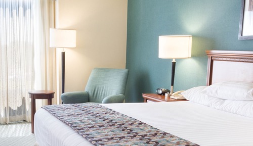 Suite, 1 King Bed with Sofa bed, Refrigerator & Microwave (Upper Floor)