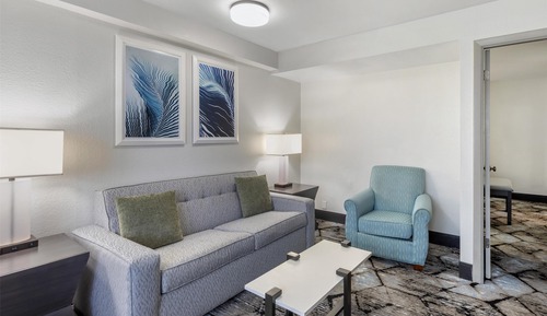 Suite, 1 King Bed, Refrigerator & Microwave, Partial Ocean View (with Sofabed)