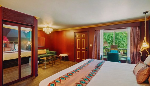 Deluxe King with Queen Sleeper Sofa