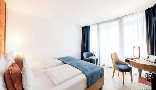 Standard Room, 1 Double Bed, Balcony, Lake View (Walk-in Shower)