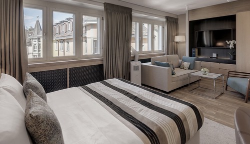 Family Room, 1 King Bed with Sofa bed