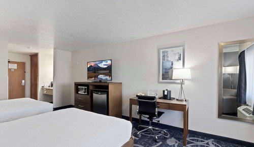 Standard Room, 2 Queen Beds, Non Smoking, Refrigerator & Microwave (Shower Only)