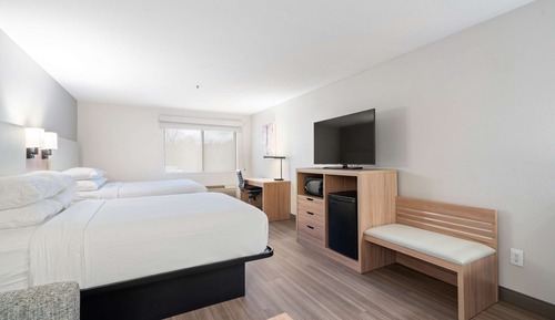 Standard Room, 2 Queen Beds, Non Smoking, Refrigerator & Microwave