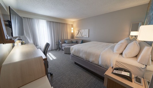 Room, 1 King Bed with Sofa bed (Mobility/Hearing Access, Roll-In Shwr)