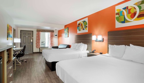 Standard Room, 2 Queen Beds, Smoking, Refrigerator & Microwave (with Sofabed)