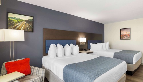 Standard Room, 2 Queen Beds, Non Smoking, Refrigerator & Microwave
