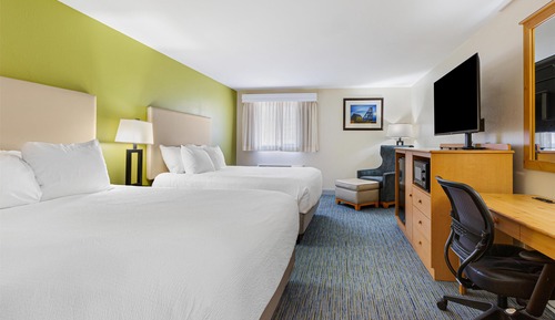 Standard Room, 2 Queen Beds, Non Smoking, Refrigerator & Microwave