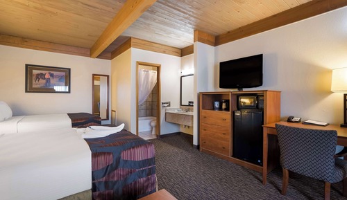Standard Room, 2 Queen Beds, Non Smoking, Refrigerator & Microwave