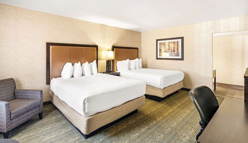 Standard Room, 2 Queen Beds, Non Smoking, Refrigerator & Microwave