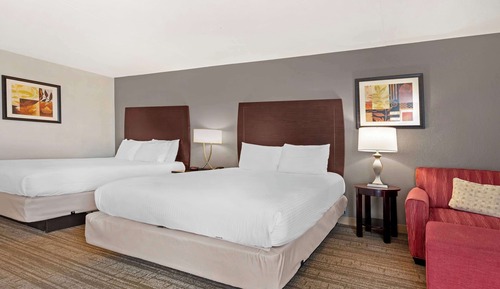 Standard Room, 2 Queen Beds, Non Smoking, Refrigerator & Microwave