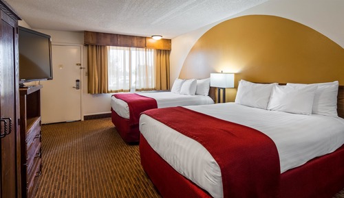 Standard Room, 2 Queen Beds, Non Smoking, Refrigerator & Microwave