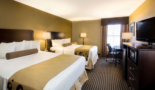 Standard Room, 2 Queen Beds, Non Smoking, Refrigerator & Microwave
