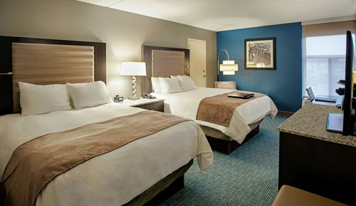 Room, 2 Queen Beds, Accessible (Roll-In Shower, Mobility & Hearing)