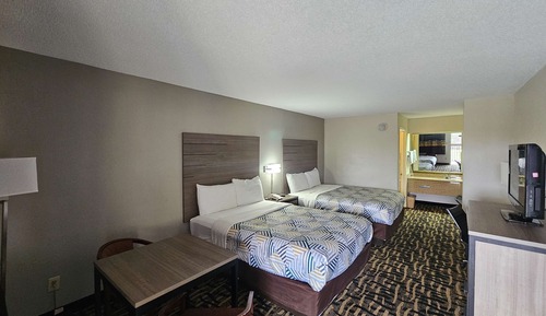 Standard Room, 2 Queen Beds, Non Smoking, Refrigerator & Microwave