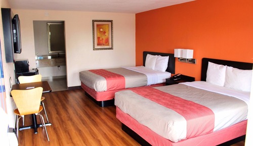 Standard Room, 2 Double Beds, Non Smoking, Refrigerator & Microwave