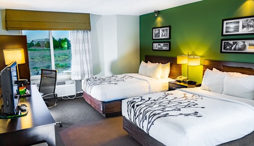 Standard Room, 2 Queen Beds, Non Smoking, Refrigerator & Microwave