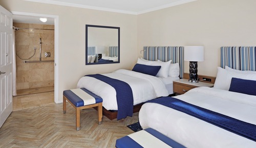 Standard Room, 2 Queen Beds, Mobility Accessible (View, Roll-in shower)