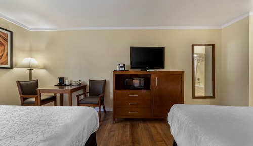 Standard Room, 2 Queen Beds, Non Smoking, Refrigerator & Microwave