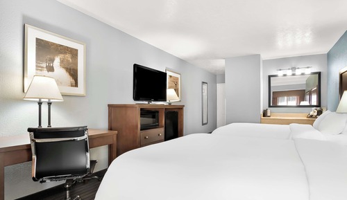 Standard Room, 2 Queen Beds, Non Smoking, Refrigerator & Microwave