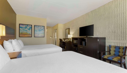 Standard Room, 2 Queen Beds, Non Smoking, Refrigerator & Microwave