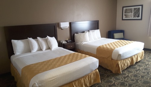 Traditional Double Room, 2 Queen Beds, Refrigerator & Microwave (No Pets)