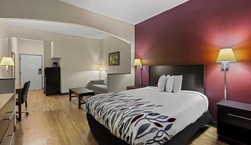 Suite, 1 Queen Bed, Accessible, Non Smoking (Roll-In Shower)