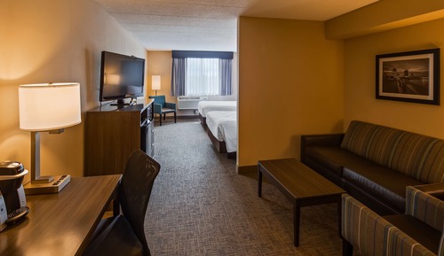 Suite, 2 Double Beds, Non Smoking, Refrigerator & Microwave
