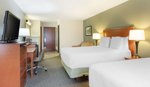 Standard Room, 2 Queen Beds, Non Smoking, Refrigerator & Microwave