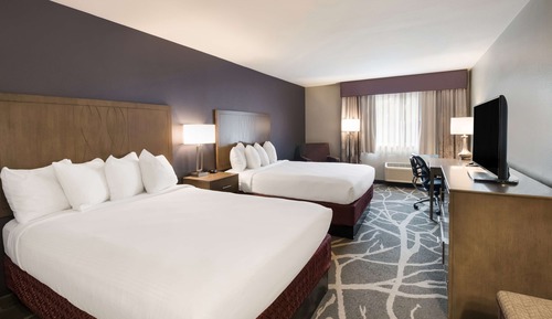 Standard Room, 2 Queen Beds, Non Smoking, Refrigerator & Microwave