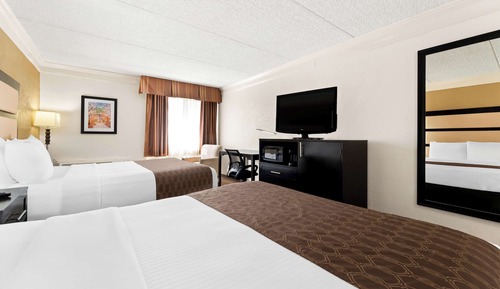 Standard Room, 2 Queen Beds, Non Smoking, Refrigerator & Microwave