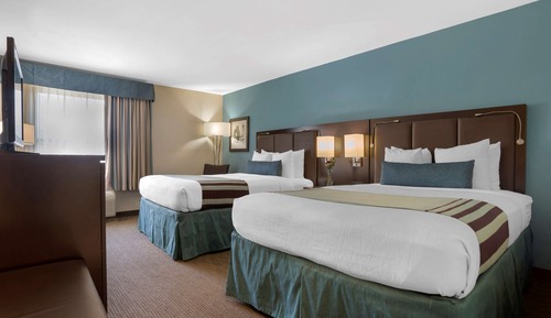 Standard Room, 2 Queen Beds, Non Smoking, Refrigerator & Microwave