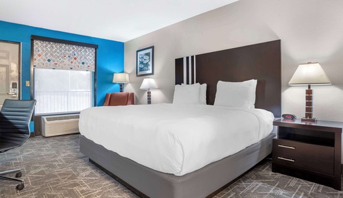 Standard Room, 1 King Bed, Non Smoking, Refrigerator & Microwave
