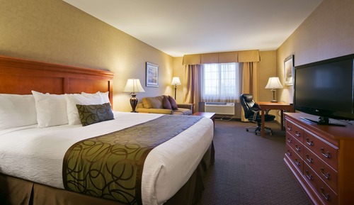 Suite, 1 King Bed, Non Smoking, Refrigerator & Microwave (Living Room;Larger Room;with Sofabed)