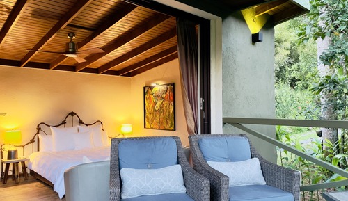 Deluxe Cabin, 1 King Bed, Terrace, Garden View