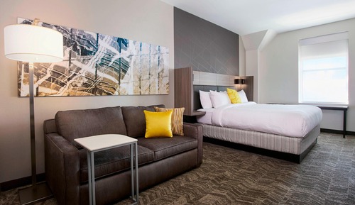 Suite, 1 King Bed with Sofa bed (Mobility Accessible, Roll-In Shower)