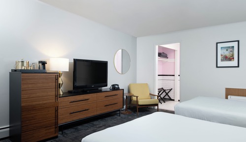 Standard Room, 2 Double Beds, Refrigerator & Microwave