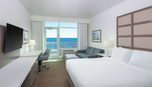 Standard Room, 1 King Bed, Balcony, Beachfront (Shower Only;with Sofabed)