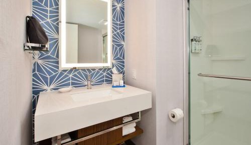 King Room with Roll-in Shower - Communication Accessible
