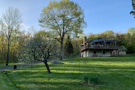 Hunter Apartment | Large 2BR, deck, best view of Hunter Mountain!!