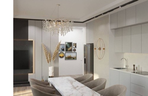 Nasimi Apartment | Tranquil apartment with AC in charming Baku