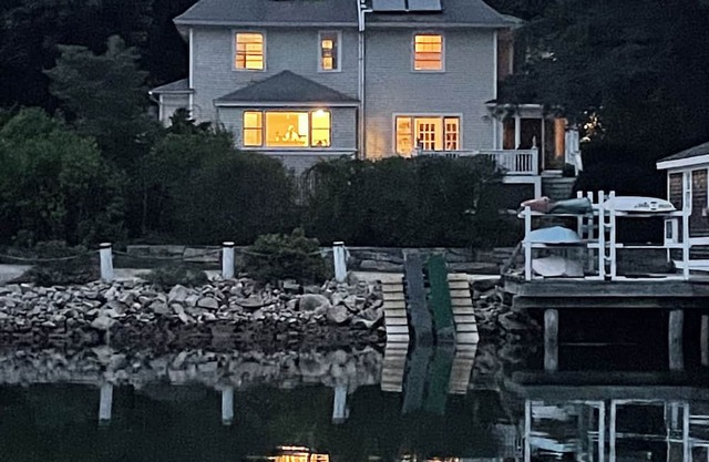 House with a view of York Harbor and a 3 minute walk to the beach